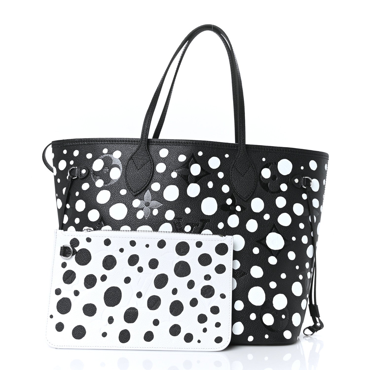 Louis Vuitton LV X YK Empreinte Neverfull MM Black White 1 of 10