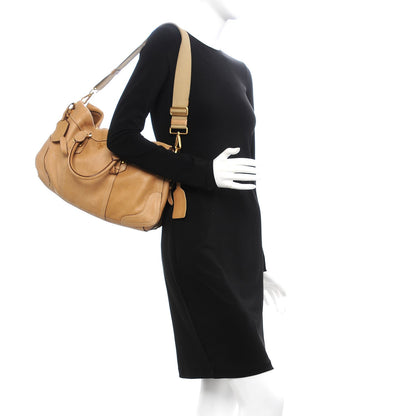 Prada Cervo Deerskin Shopping Satchel Naturale 2 of 15