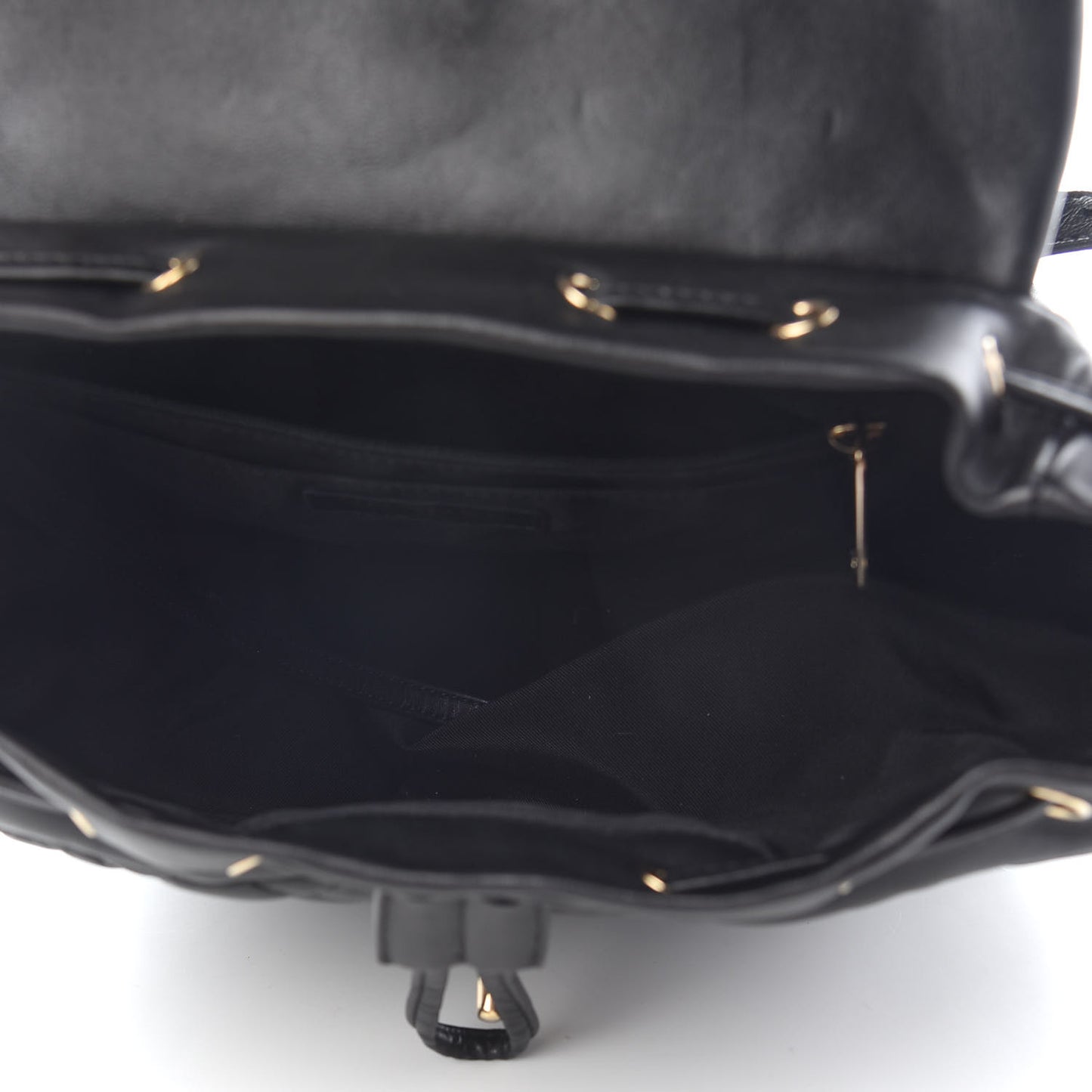 Lambskin Quilted Large Urban Spirit Backpack Black