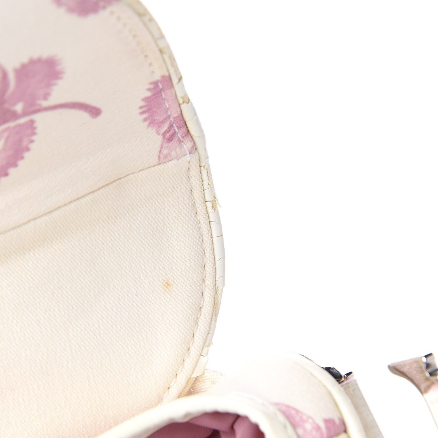 Christian Dior Monogram Floral Saddle Bag Pink 10 of 14