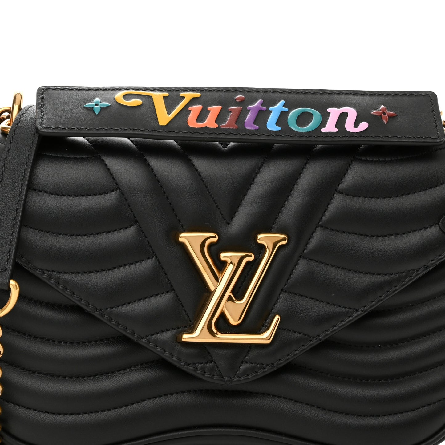 Calfskin New Wave Chain MM Black