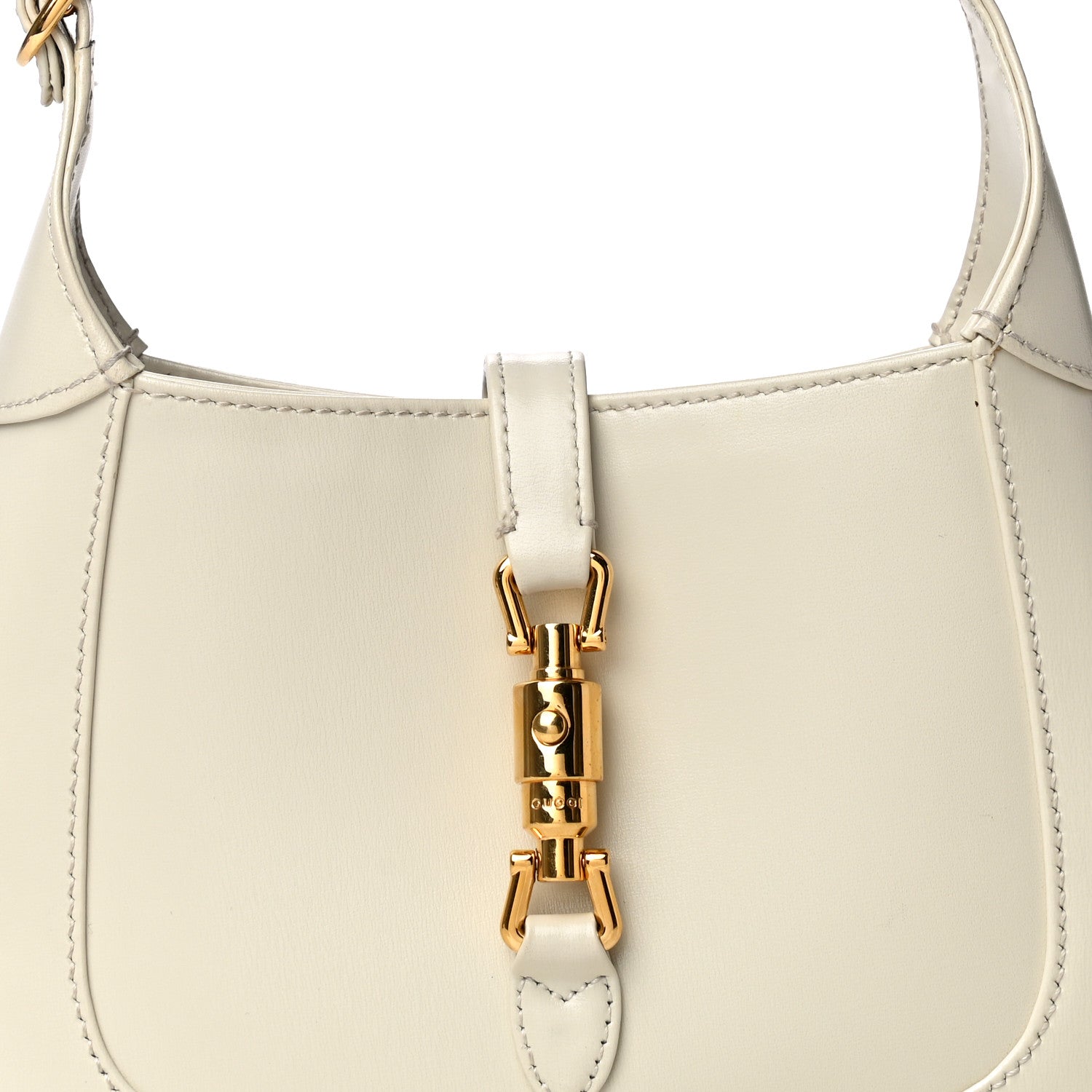 Gucci Boarded Dyana Lux Calfskin Mini Jackie 1961 Hobo Mystic White 9 of 16