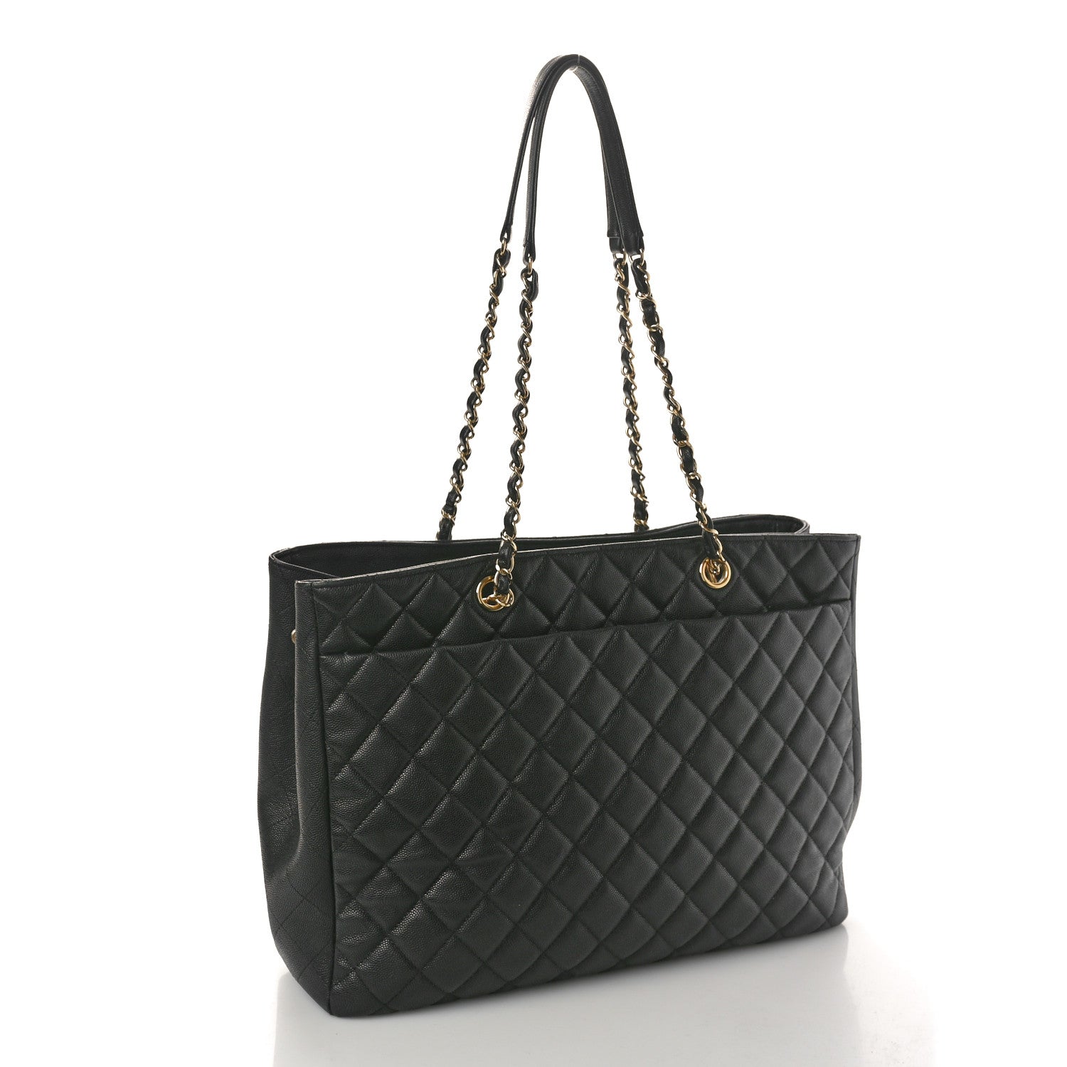 Chanel Caviar Quilted Large Shopping Tote Black 3 of 11