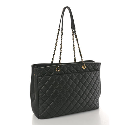 Chanel Caviar Quilted Large Shopping Tote Black 3 of 11