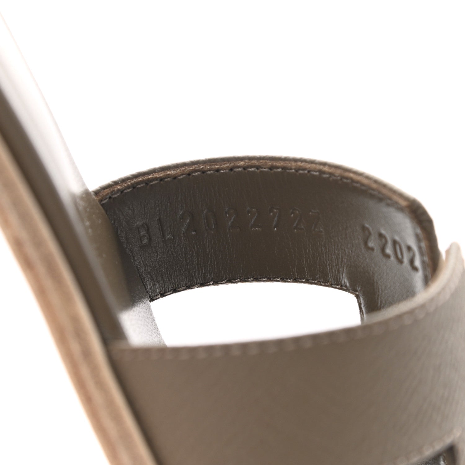 Hermes Epsom Oran Sandals 38 Etoupe 8 of 9