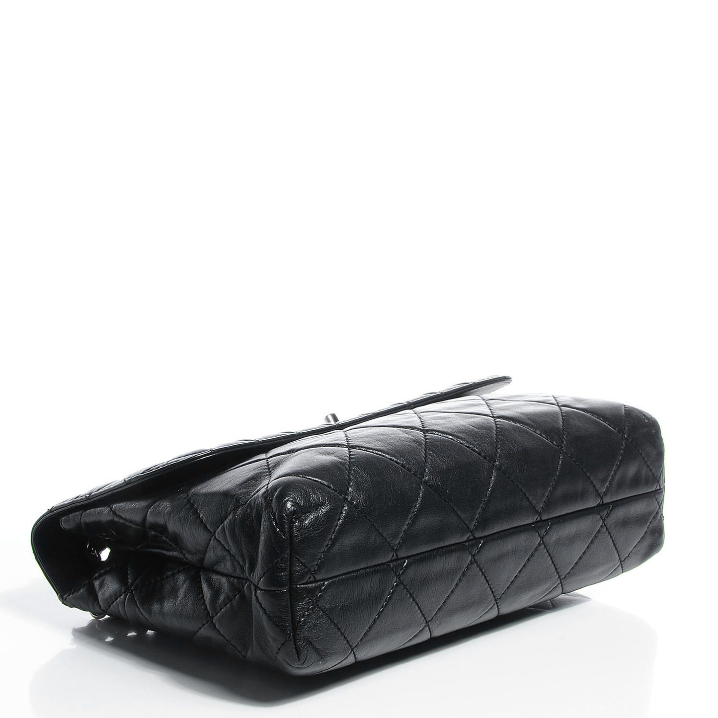 Calfskin Quilted In the Business Flap Bag Black