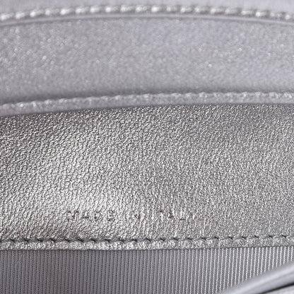 Chanel Metallic Lambskin Yen Wallet Silver 7 of 8