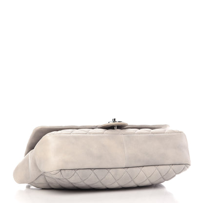 Chanel Lambskin Quilted Jumbo Coco Rain Flap Grey 4 of 12