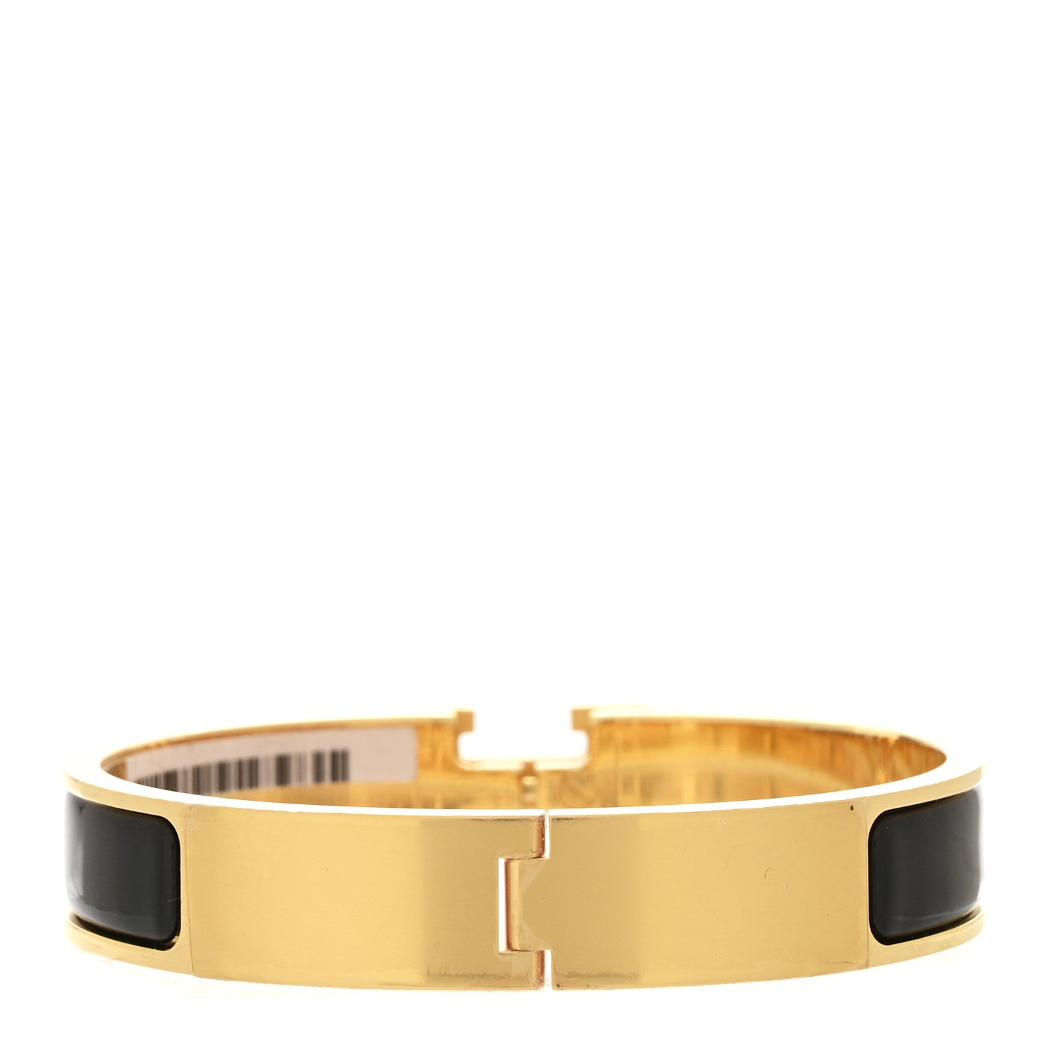 Hermes Enamel Narrow Clic Clac H Bracelet GM Black 3 of 5