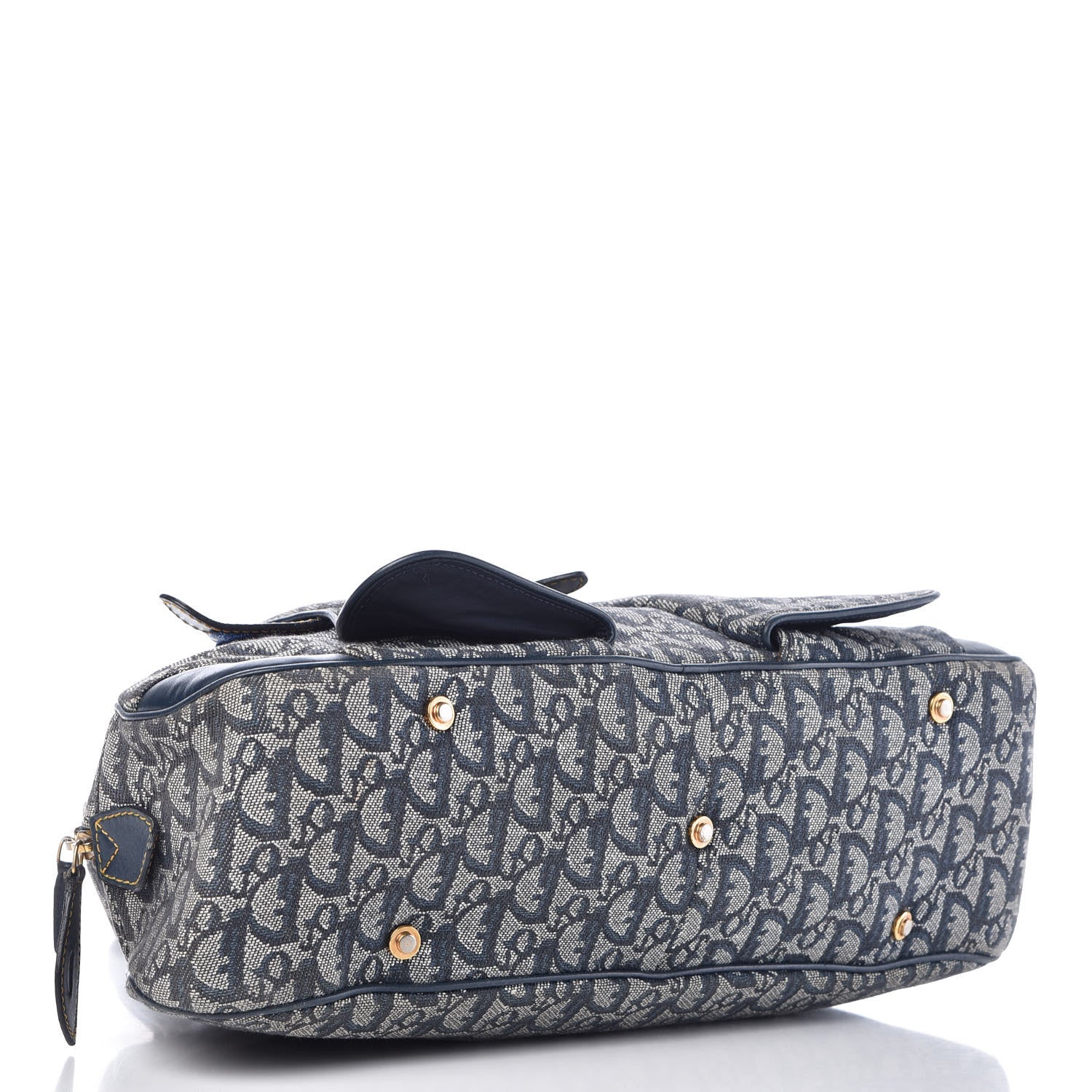Christian Dior Monogram Saddle Bowler Navy 4 of 12