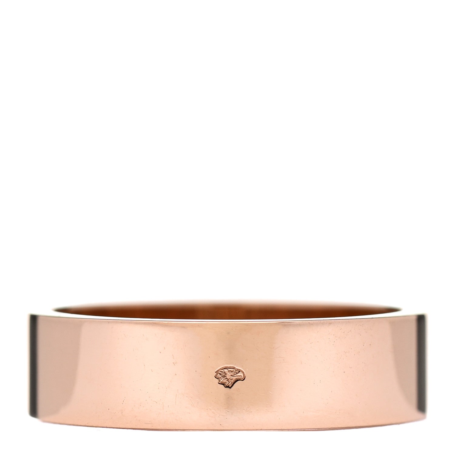 Hermes 18K Rose Gold Diamond PM Kelly Ring 51 5.75 3 of 5