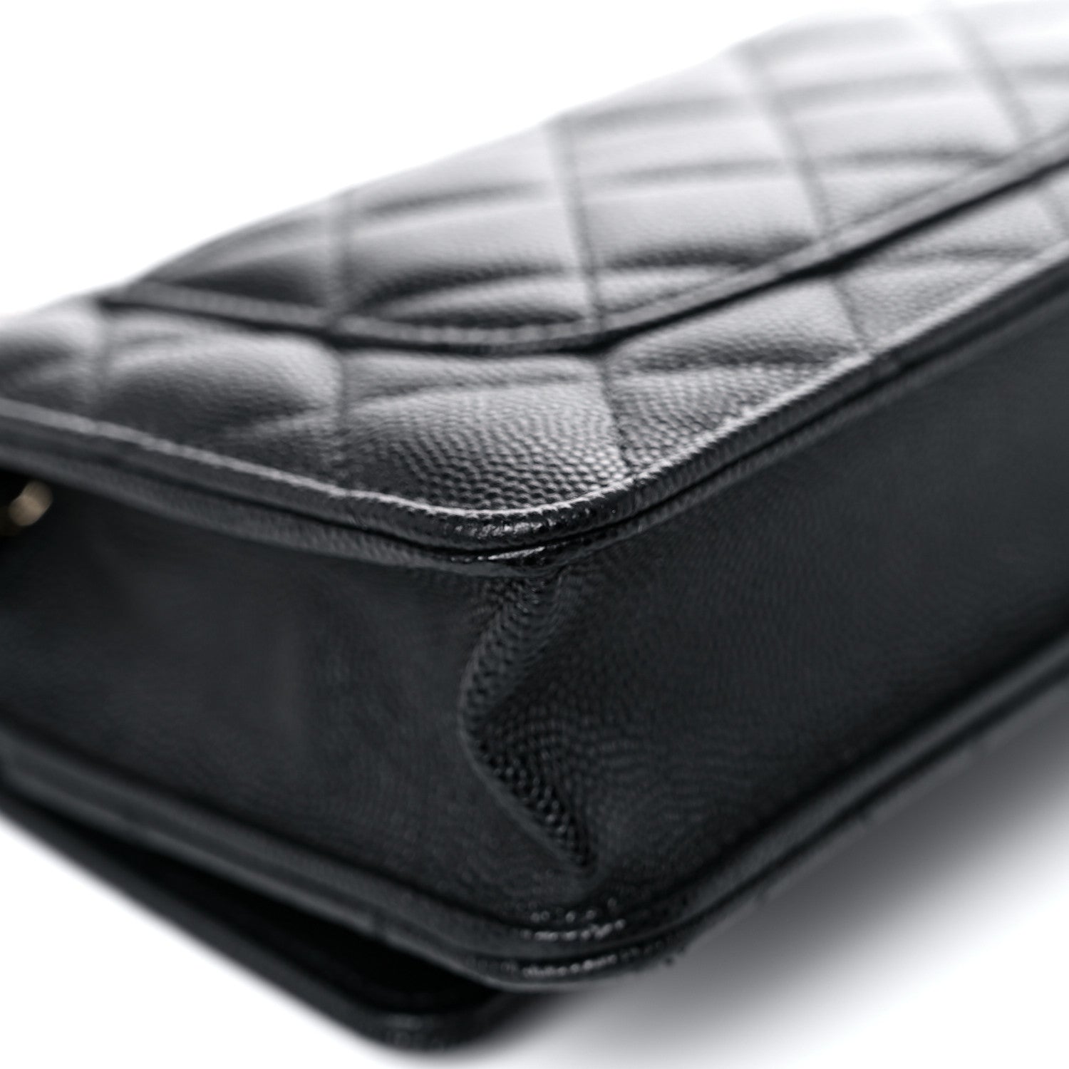 Chanel Caviar Quilted Wallet With Charms On Chain WOC Black 11 of 14