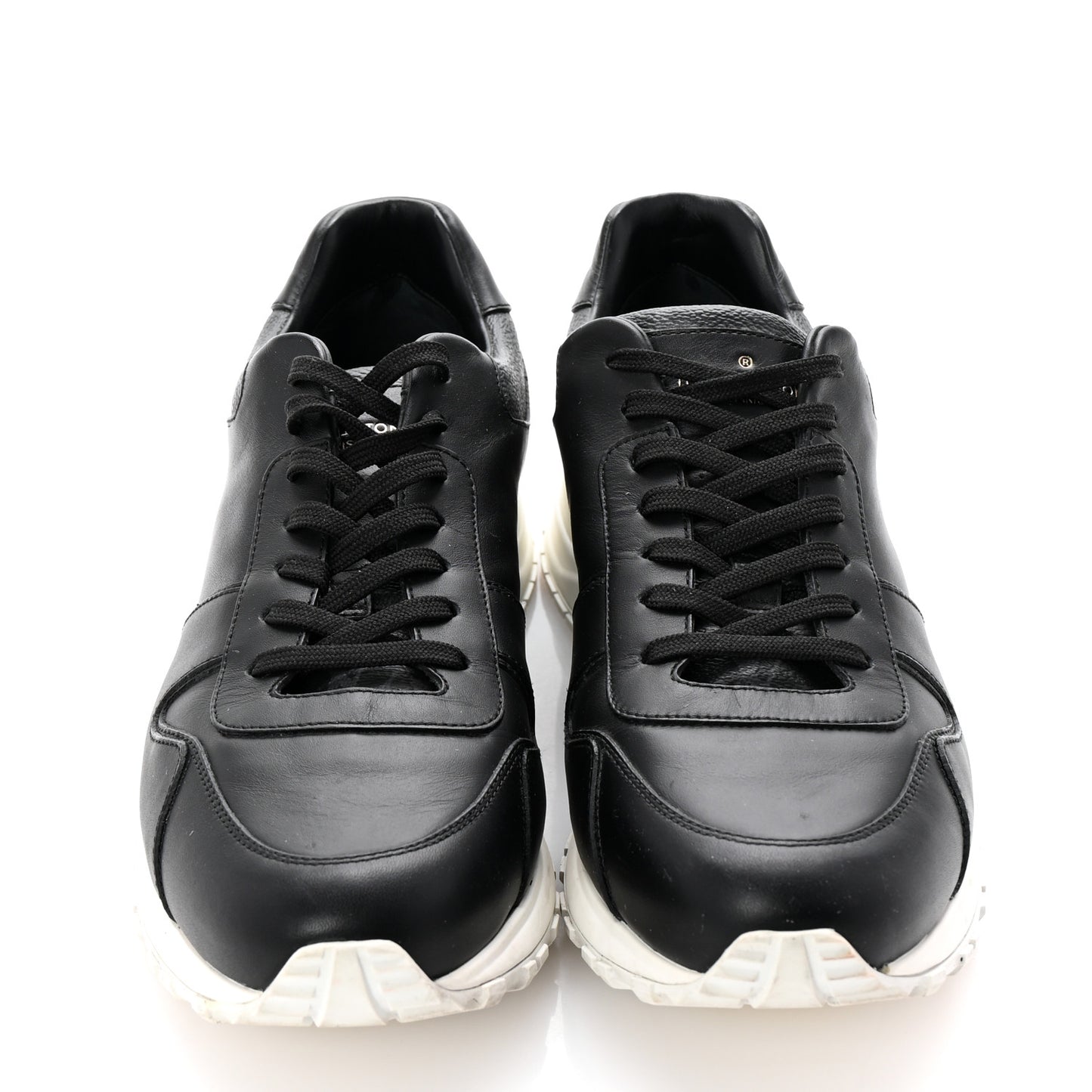 Calfskin Mesh Monogram Eclipse Mens Run Away Sneaker 8 Black