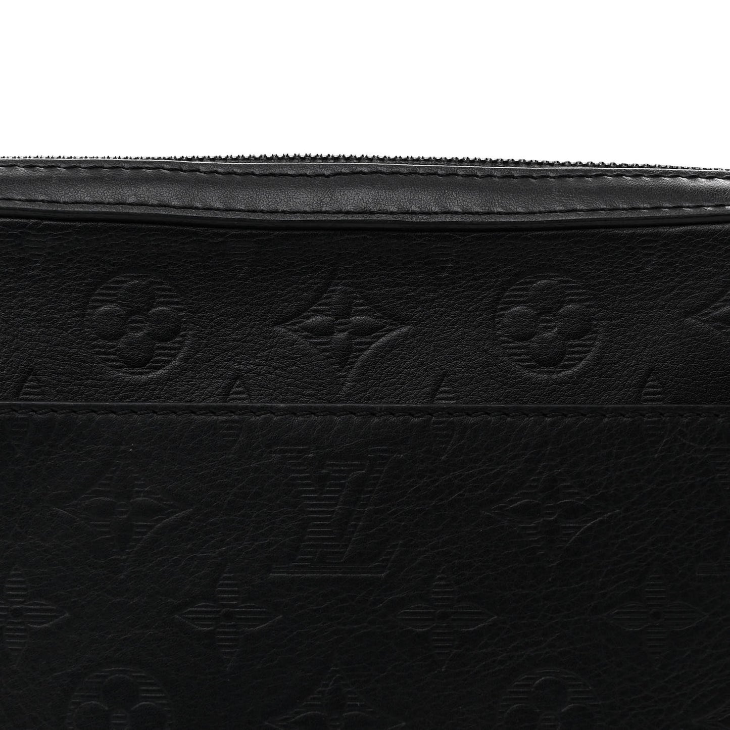 Calfskin Monogram Shadow Duo Messenger Black