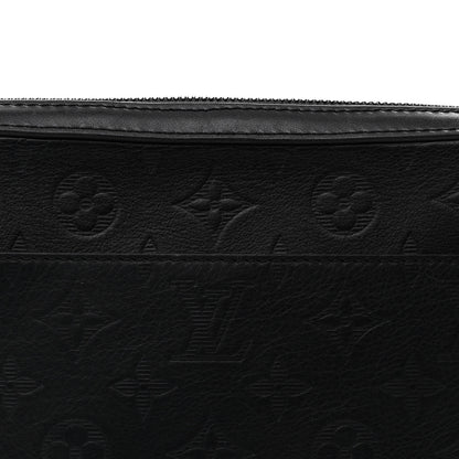 Louis Vuitton Calfskin Monogram Shadow Duo Messenger Black 8 of 10