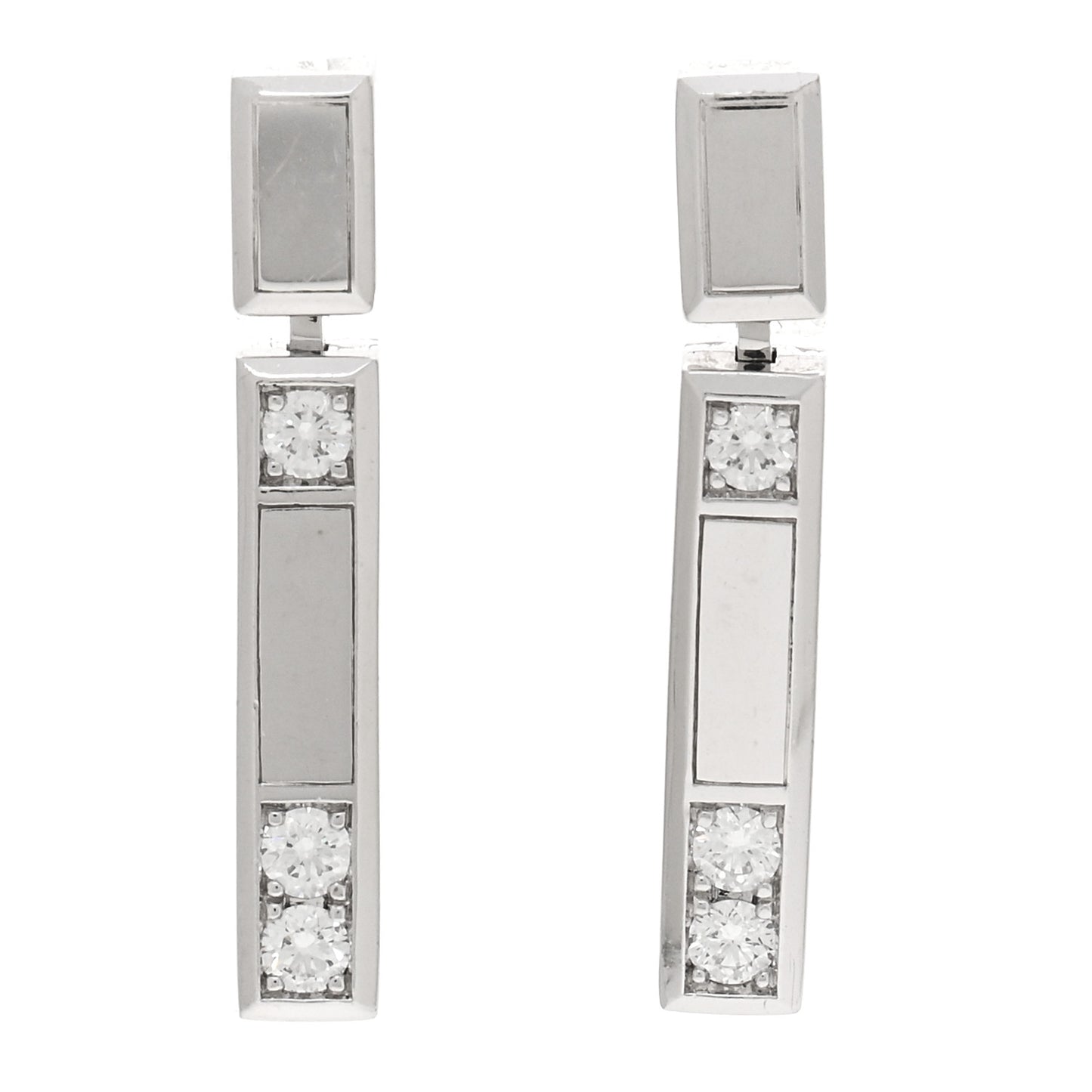 Platinum Diamond Medium Traffic Earrings