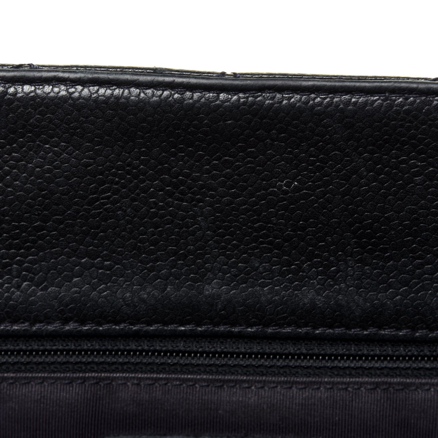 Caviar Quilted Grand Shopping Tote GST Navy Blue