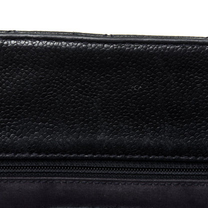 Chanel Caviar Quilted Grand Shopping Tote GST Navy Blue 8 of 25