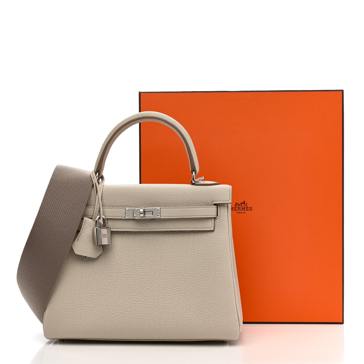 Hermes Togo Kelly Retourne 25 Beton Gris Asphalte 11 of 11