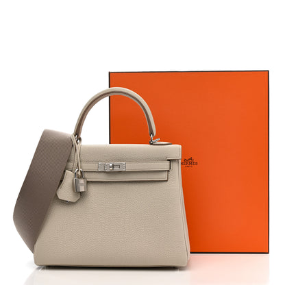 Hermes Togo Kelly Retourne 25 Beton Gris Asphalte 11 of 11