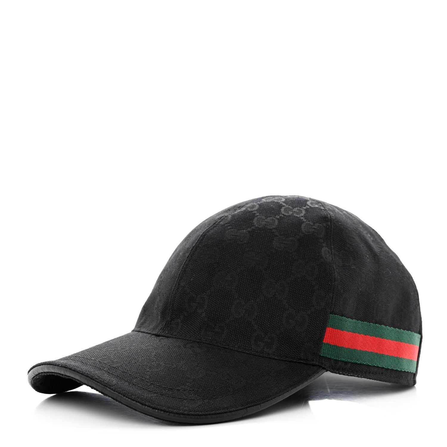 Gucci Monogram Web Baseball Hat S Black 1 of 8
