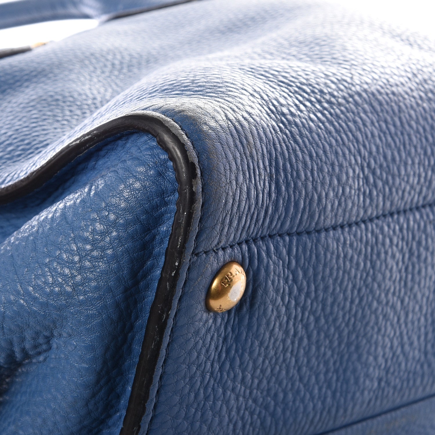 Prada Vitello Daino Tote Cobalto 14 of 18