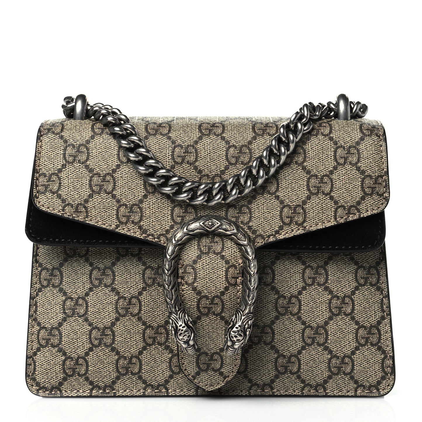GG Supreme Monogram Mini Dionysus Shoulder Bag Black