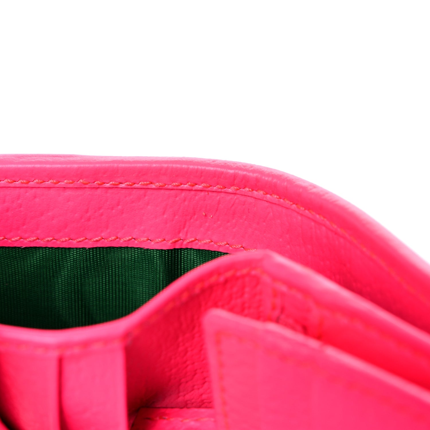 Gucci Calfskin Flora Print Zumi Card Case Fuxia Fluo 10 of 10