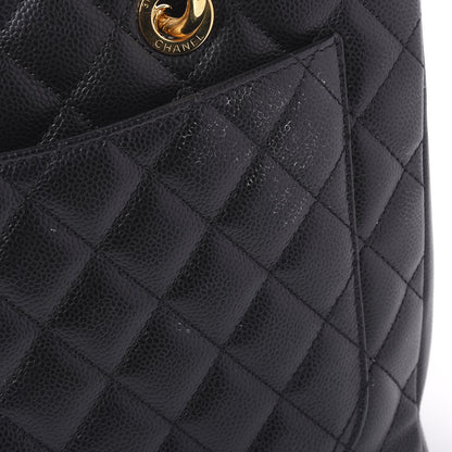 Chanel Caviar Quilted Grand Shopping Tote GST Black 10 of 13