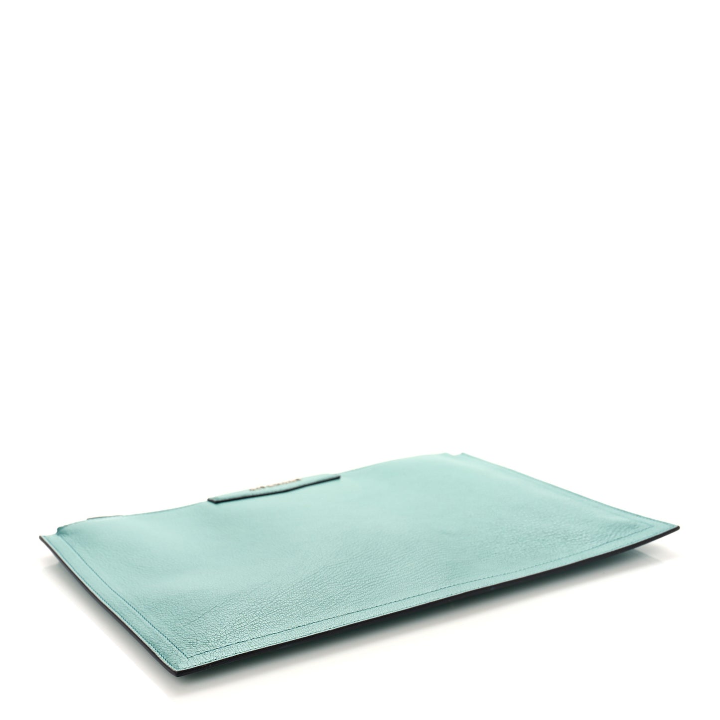 Sugar Goatskin Medium Antigona Pouch Aqua