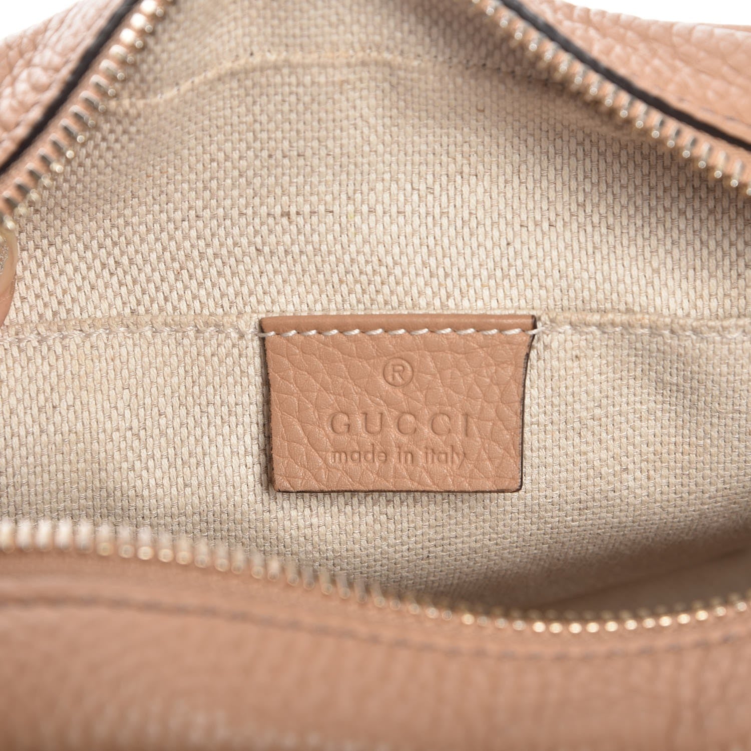 Gucci Pebbled Calfskin Small Soho Disco Bag Rose Beige 6 of 7