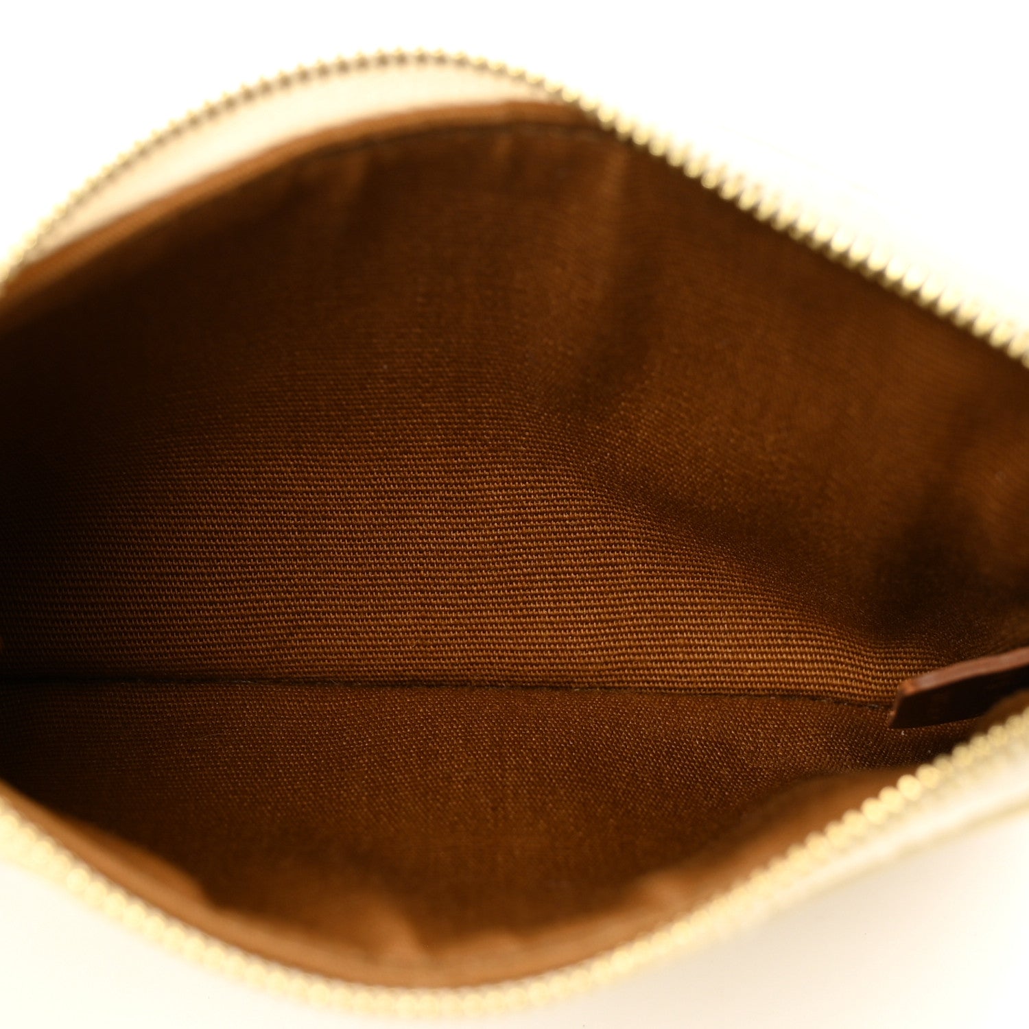 Celine Triomphe Canvas Coin and Card Pouch White 5 of 9