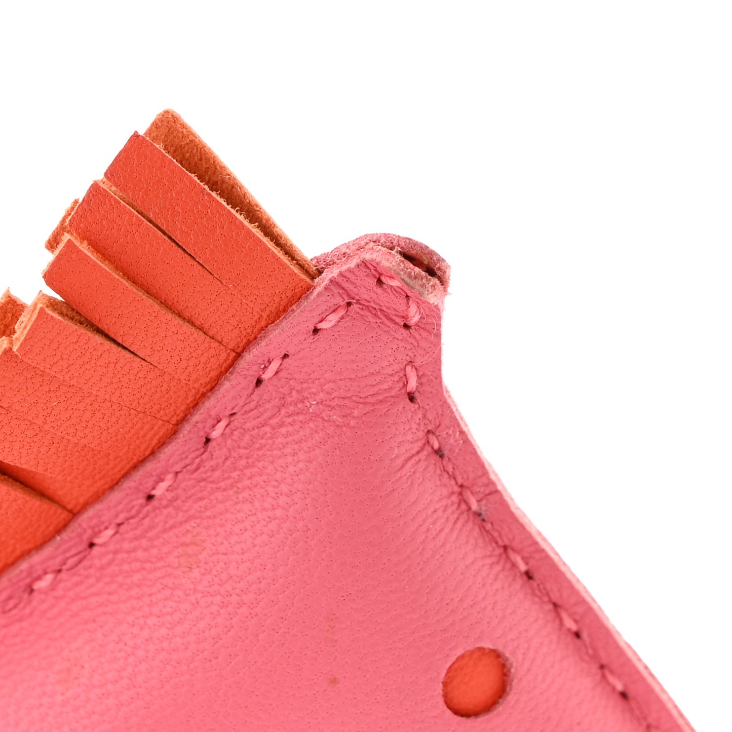 Milo Lambskin Grigri Rodeo Horse Bag Charm MM Rose Azalee Orange Poppy