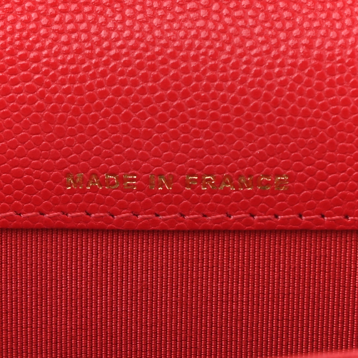 Chanel Caviar Quilted Flap Card Holder Wallet Red 7 of 9