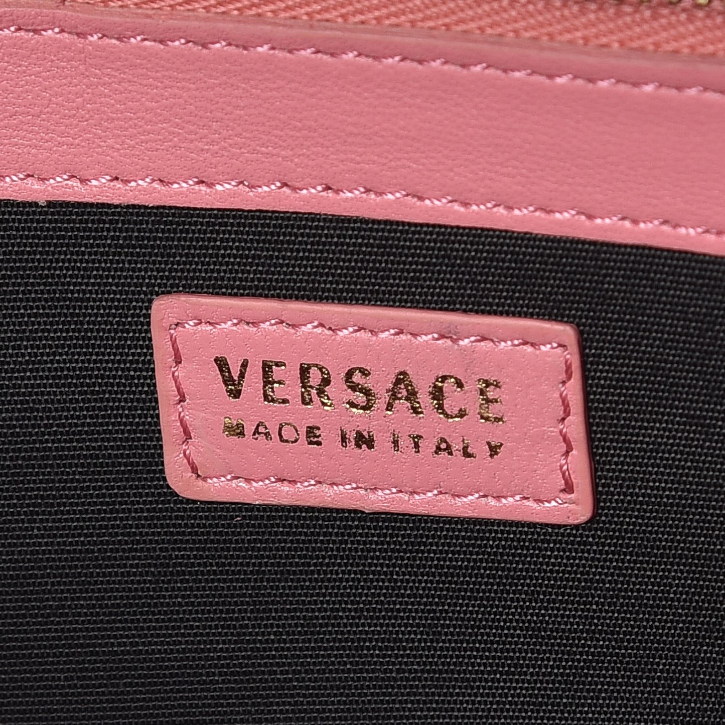 Calfskin Icon Quilted Wallet On Chain Crossbody Pink