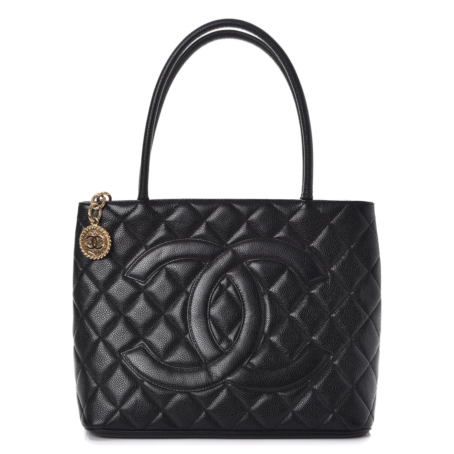 Chanel Caviar Quilted Medallion Tote Black 1 of 10