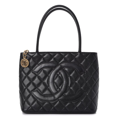 Chanel Caviar Quilted Medallion Tote Black 1 of 10