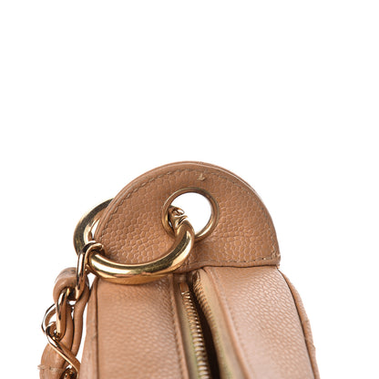 Chanel Caviar Quilted Timeless CC Shoulder Bag Beige 9 of 30