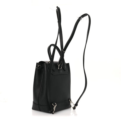Louis Vuitton Calfskin Lockme Mini Backpack Black 3 of 11