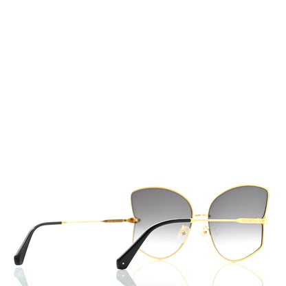 Louis Vuitton Metal Les Amants du Pont Neuf Sunglasses Z1384E Gold Black 4 of 8