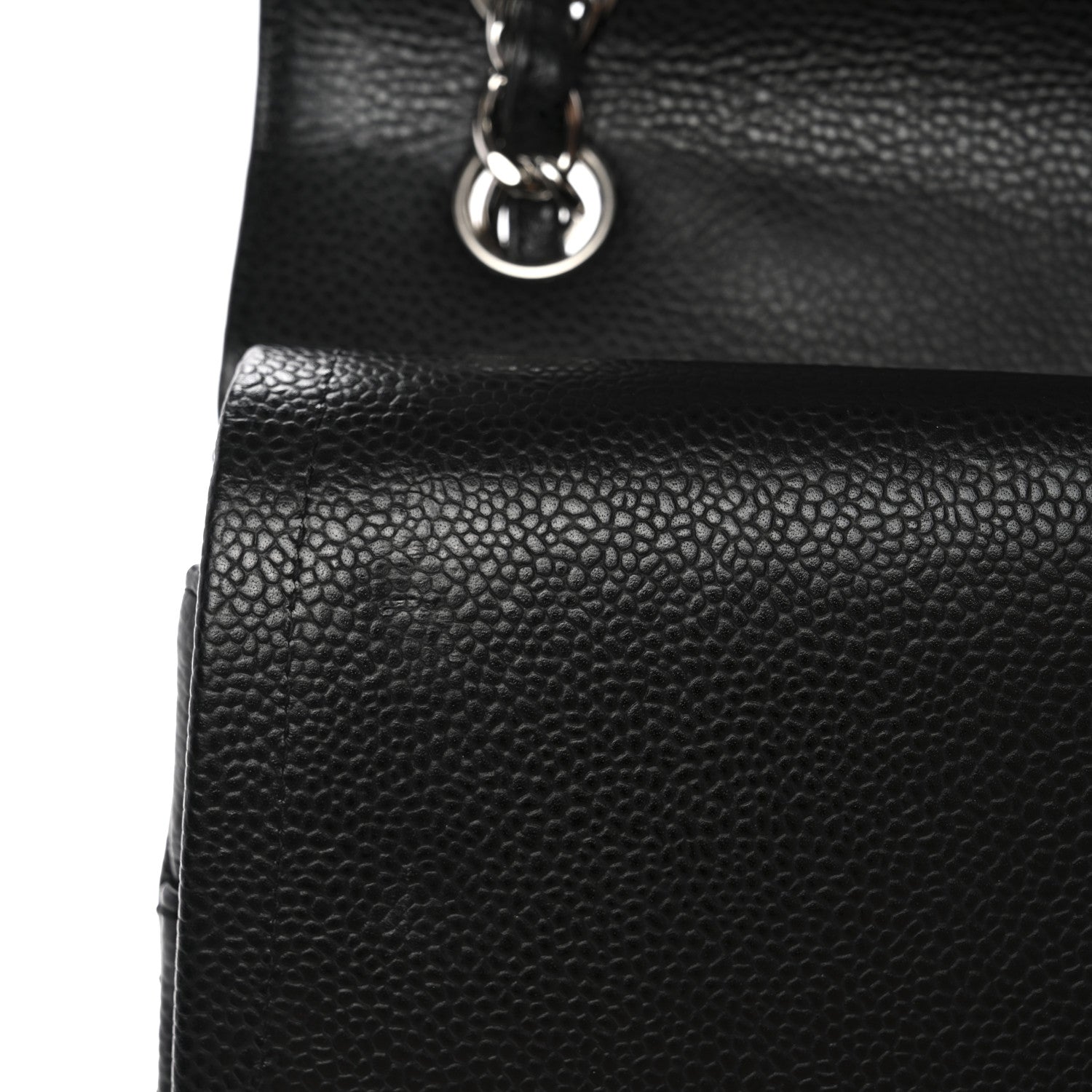 Chanel Caviar Quilted Jumbo Double Flap Black 11 of 13