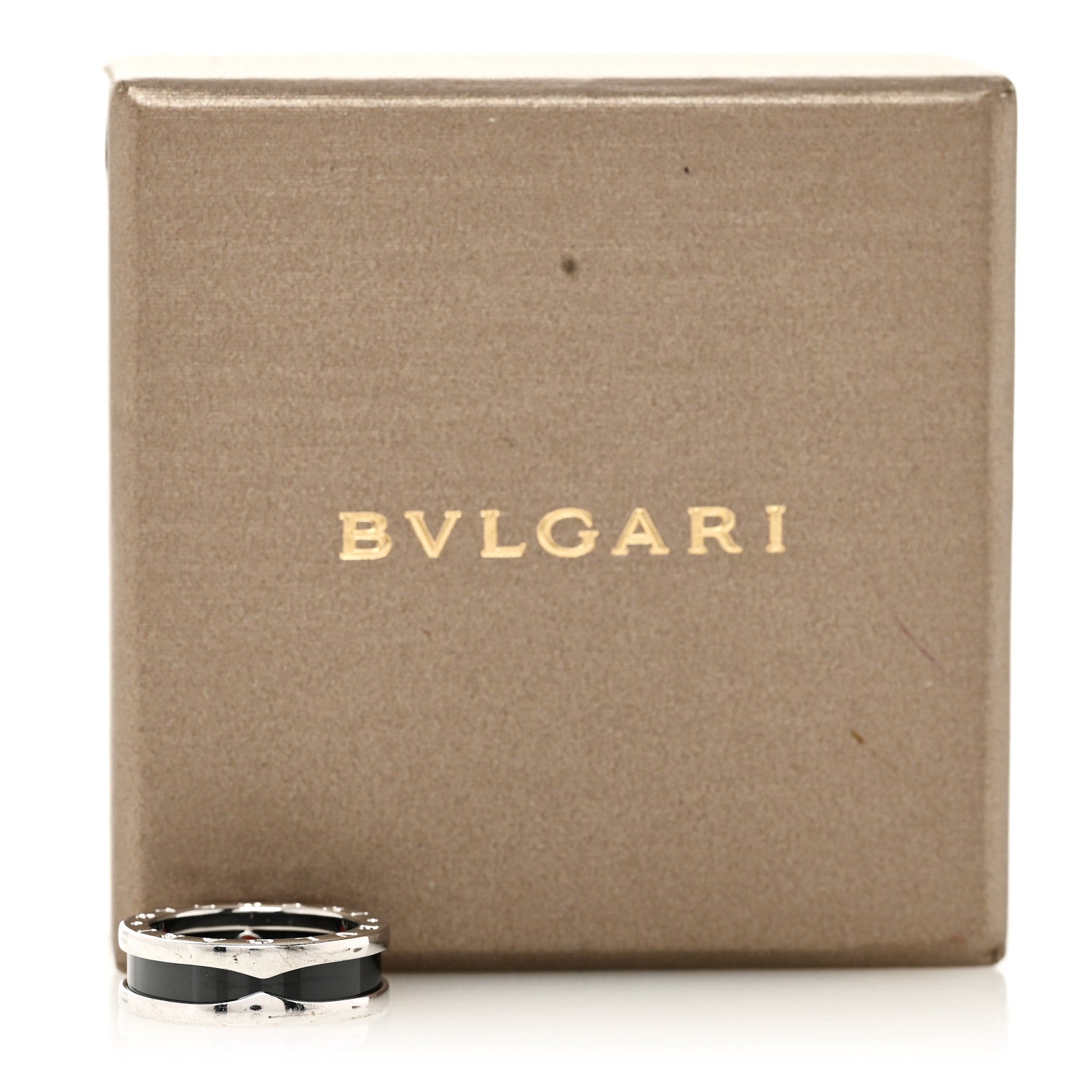 Bulgari Sterling Silver Ceramic Save The Children One-Band Ring 52