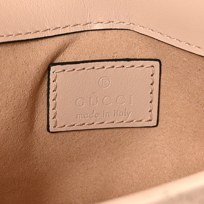 Gucci Calfskin Matelasse Super Mini GG Marmont Shoulder Bag Beige 6 of 10
