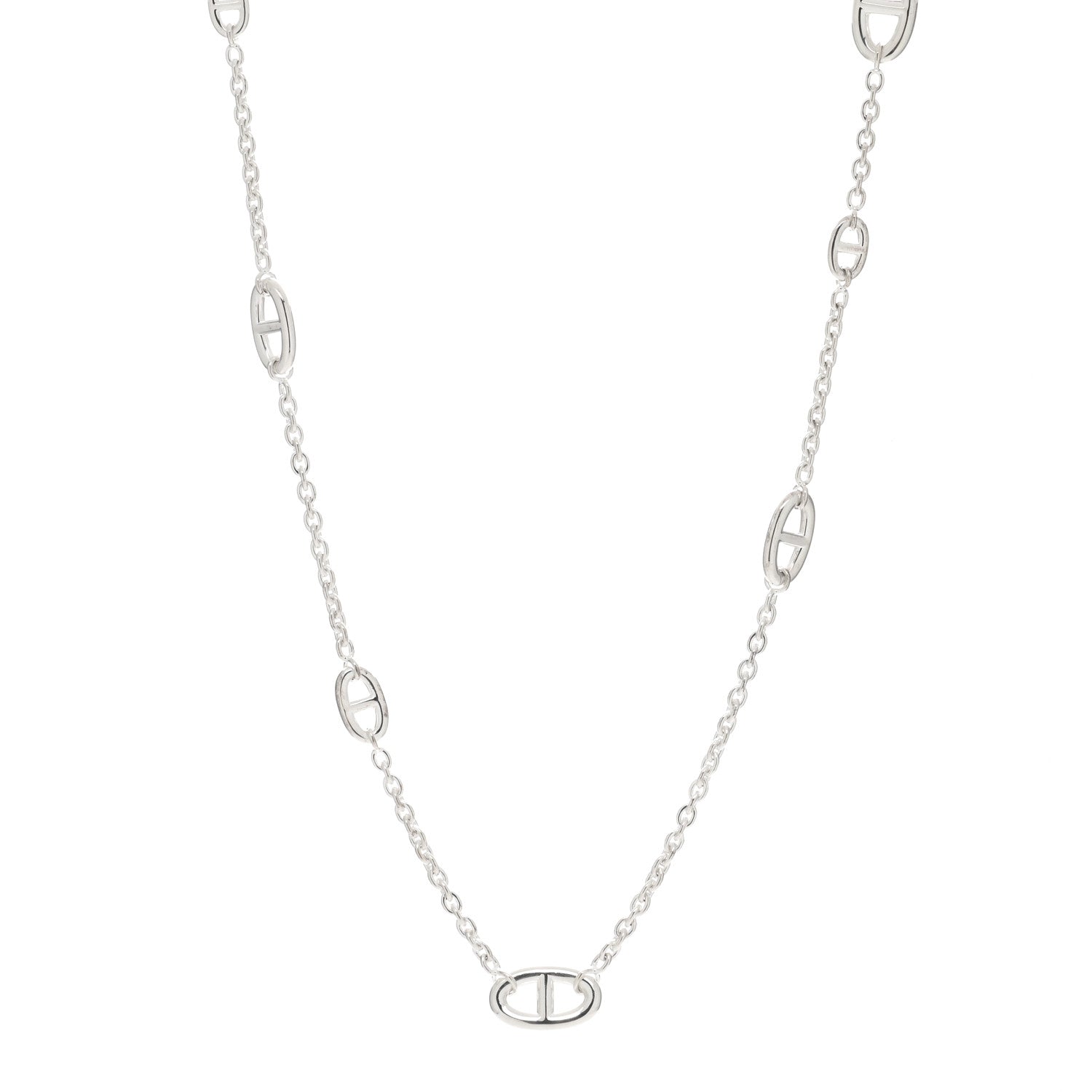 Hermes Sterling Silver Farandole Necklace 80 1 of 4