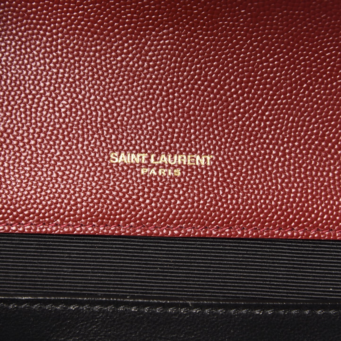 Grain De Poudre Textured Mixed Matelasse Triquilt Medium Monogram Satchel Oxblood