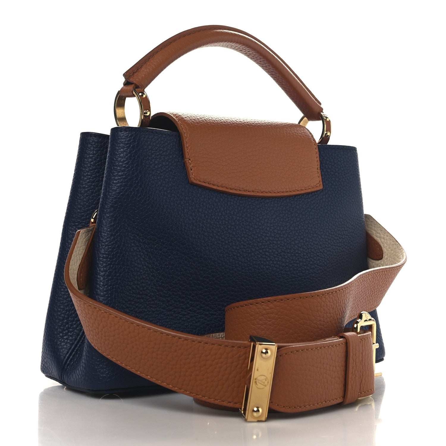 Louis Vuitton Taurillon Capucines BB Tour de France Blue 3 of 10