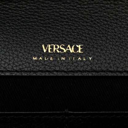 Versace Grained Calfskin La Medusa Crossbody Bag Black 6 of 10