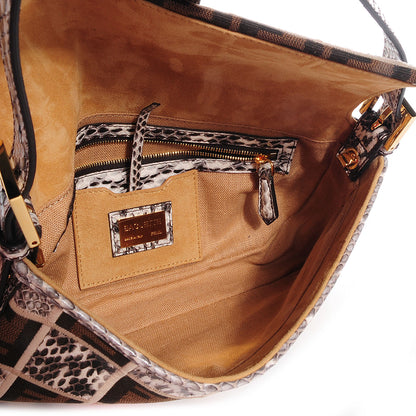 Fendi Ayers Zucca Patchwork Baguette Multicolor 6 of 10
