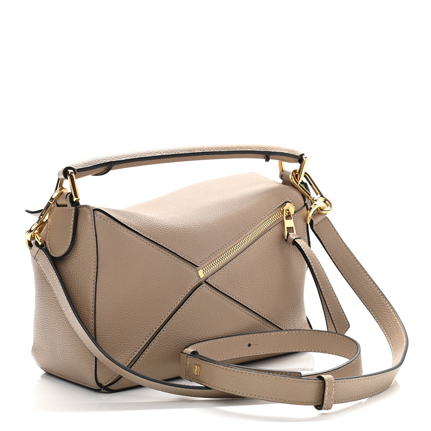 Loewe Calfskin Small Puzzle Bag Sand 2 of 8