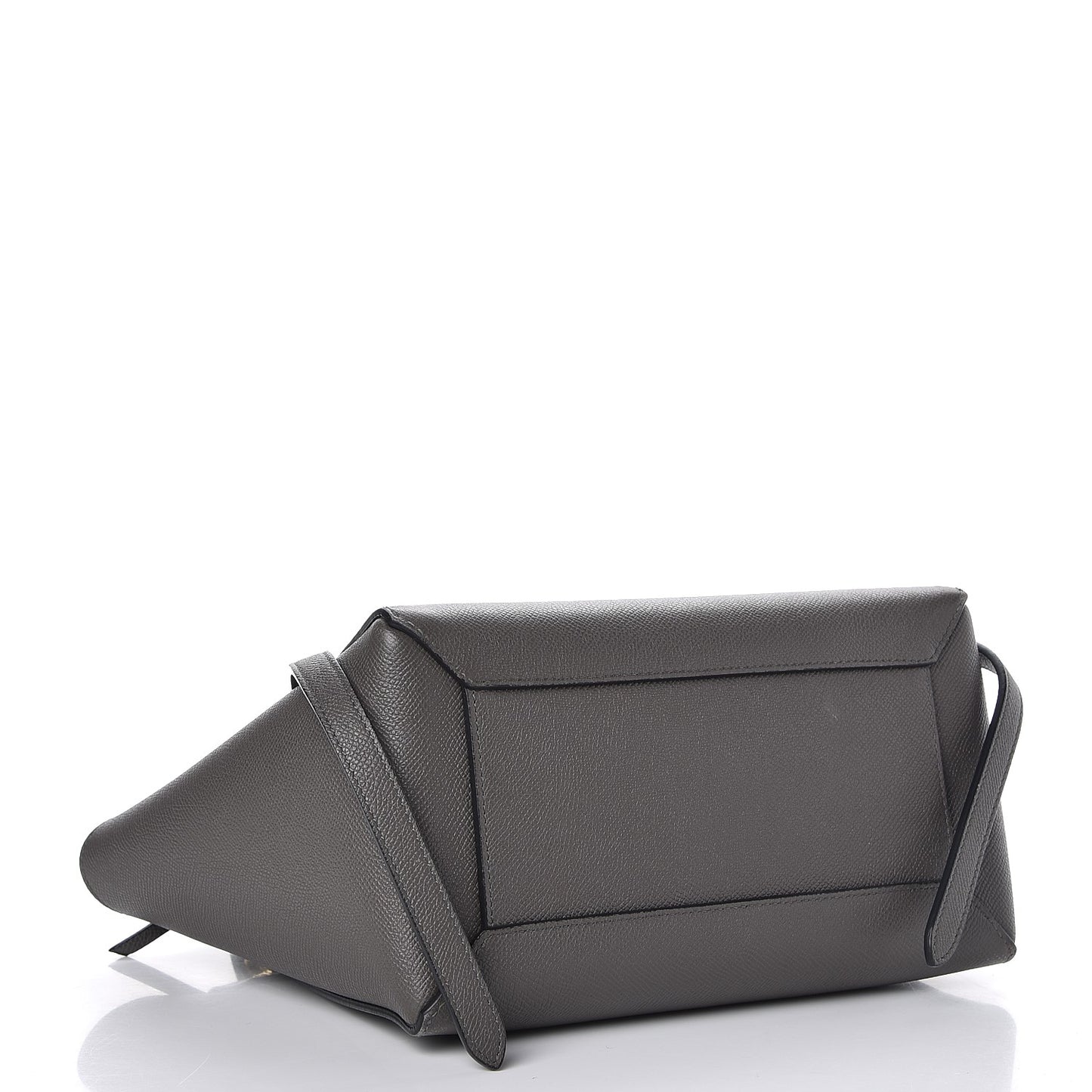 Grained Calfskin Micro Belt Bag Grey